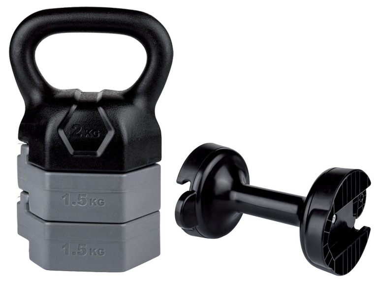 Go to full screen view: CRIVIT® kettlebell/dumbbell set 5 kg - image 1
