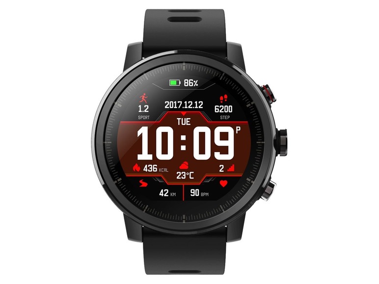 Gehe zu Vollbildansicht: Xiaomi Amazfit Stratos Smartwatch schwarz - Bild 1