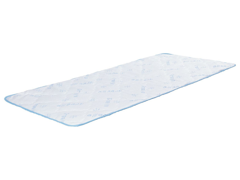 Gehe zu Vollbildansicht: MERADISO® Matratzenauflage »Freeze«, 95 x 200 cm, mit Sommer- und Winterseite, waschbar - Bild 1