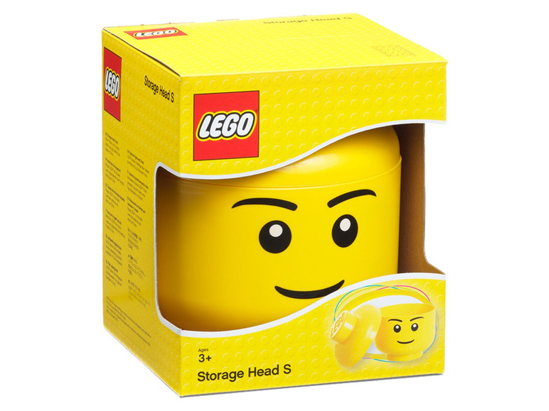 Gehe zu Vollbildansicht: LEGO® Aufbewahrungsbox, in Legokopf-Form, 2-teilig - Bild 7