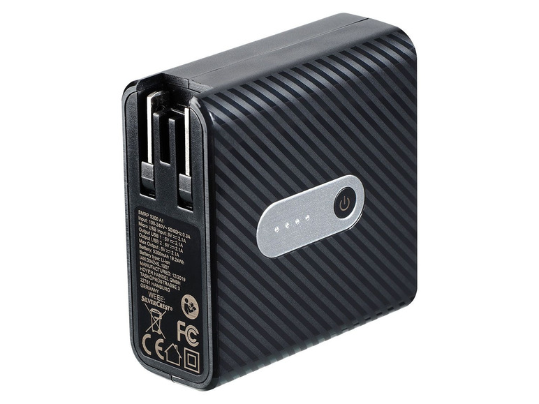 Gehe zu Vollbildansicht: SILVERCREST® USB Reiseladegerät mit integrierter Powerbank SMRP 5200 A1 - Bild 12