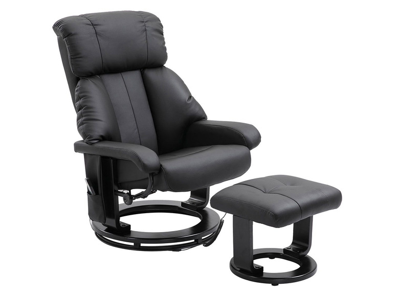 Gehe zu Vollbildansicht: HOMCOM TV Sessel und Hocker mit Massage- und Heizfunktion - Bild 1