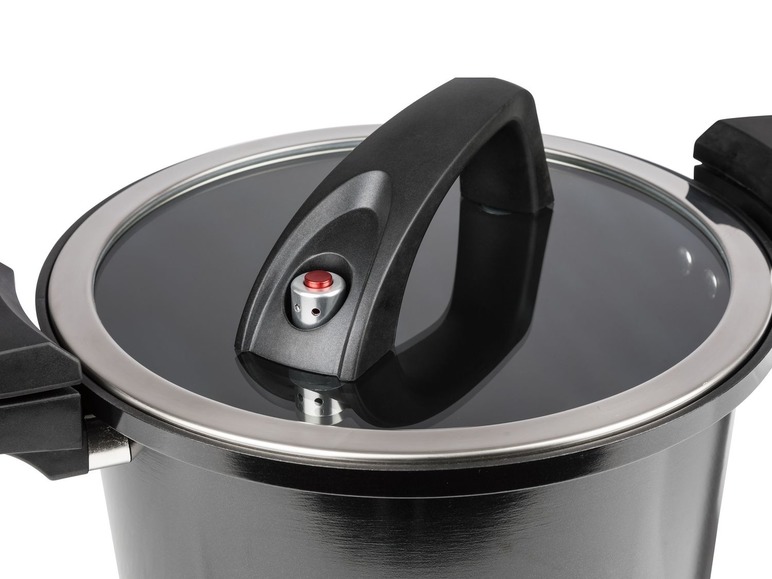 GSW Energiespartopf, Glasdeckel mit Dampfventil, aus Aluminium