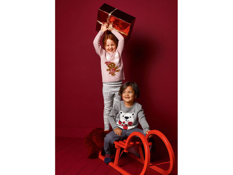 Gehe zu Vollbildansicht: LUPILU® Kleinkinder Mädchen Weihnachts-Pullover - Bild 10
