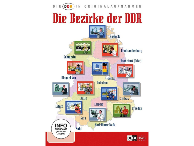 Gehe zu Vollbildansicht: ICESTORM Entertainment GmbH DDR In Originalaufnahmen,Die DDR in Originalaufnahmen-Die Bezirke der DDR - Bild 1
