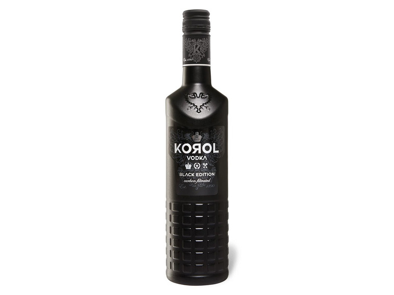 Gehe zu Vollbildansicht: Korol Vodka Black Edition Carbon Filtrated 42% Vol - Bild 1