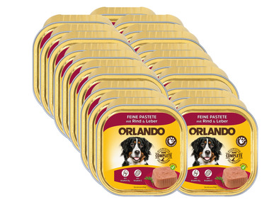 ORLANDO Hundevollnahrung Feine Pastete mit Rind & Leber, 21 x 300 g