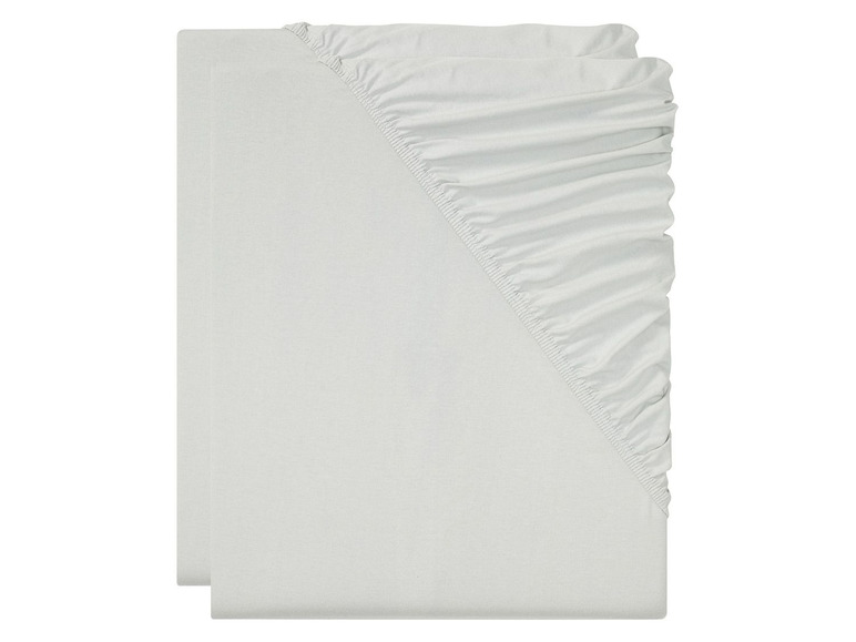 Gehe zu Vollbildansicht: MERADISO® Jersey Spannbettlaken, 2 Stück, 90-100 x 200 cm - Bild 6