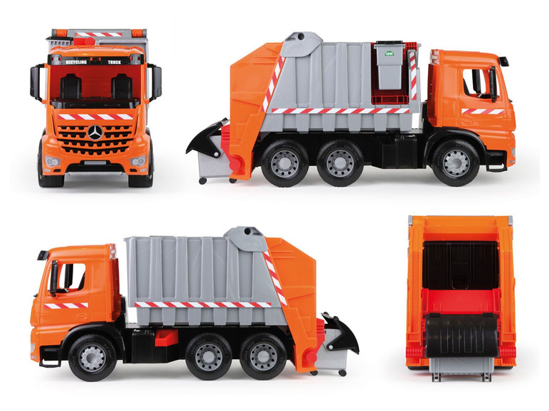Gehe zu Vollbildansicht: LENA® GIGA TRUCKS Müllwagen »Arocs«, mit Aufklebern, ab 3 Jahren - Bild 4