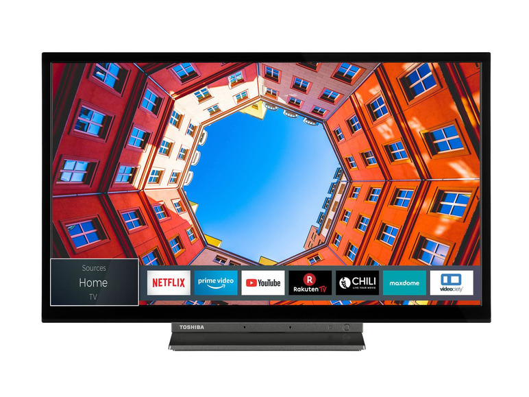 Gehe zu Vollbildansicht: TOSHIBA 24 Zoll Fernseher (HD ready, Smart TV inkl. Prime Video / Netflix, Bluetooth, WLAN, Triple Tuner) - Bild 2