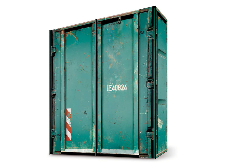 Gehe zu Vollbildansicht: Express Möbel Schwebetürenschrank »Cargo«, 2-türig, in Container-Optik, „Made in Germany“ - Bild 4