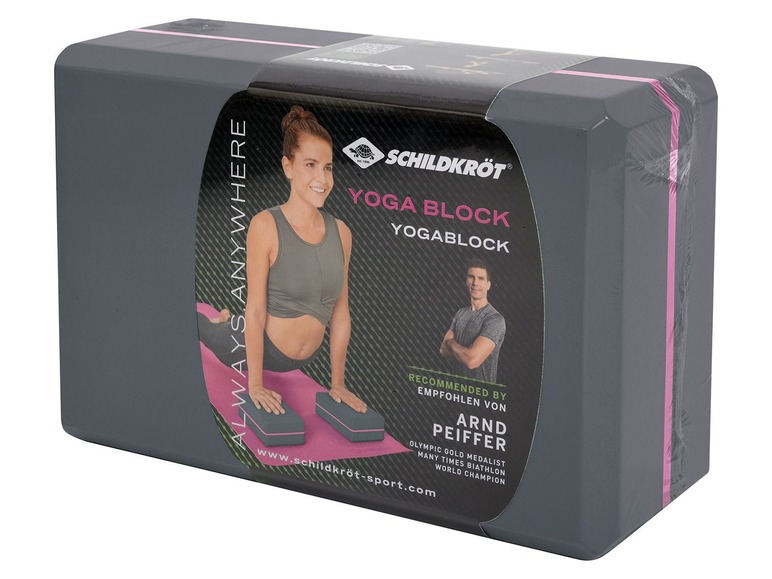 Gehe zu Vollbildansicht: Schildkröt Fitness Yoga Block, 22,5 x 15 x 7,5 cm, für Yoga und Pilates - Bild 2