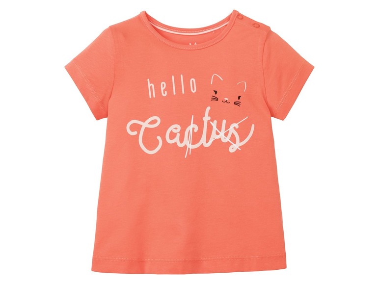 Gehe zu Vollbildansicht: LUPILU® Kleinkinder T-Shirts Mädchen, 2 Stück, aus Baumwolle - Bild 23