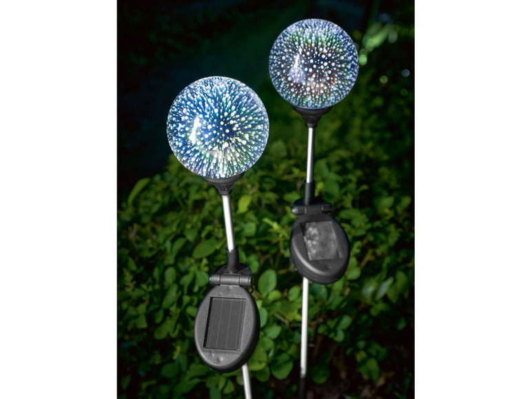 Gehe zu Vollbildansicht: MELINERA® LED-Gartenstecker, mit Solarmodul - Bild 8