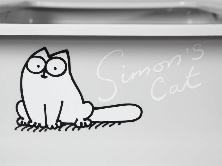 Gehe zu Vollbildansicht: Karlie Simon's Cat Katzentoilette mit Rand, grau, 43 x 32 x 16 cm, Kunststoff - Bild 7