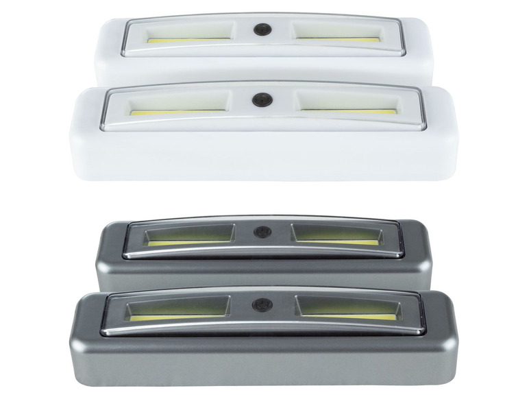Gehe zu Vollbildansicht: LIVARNO LUX® Push Light, 2 Stück, 2 Watt, mit Ein-Aus-Drucktaste, Klebepads - Bild 1