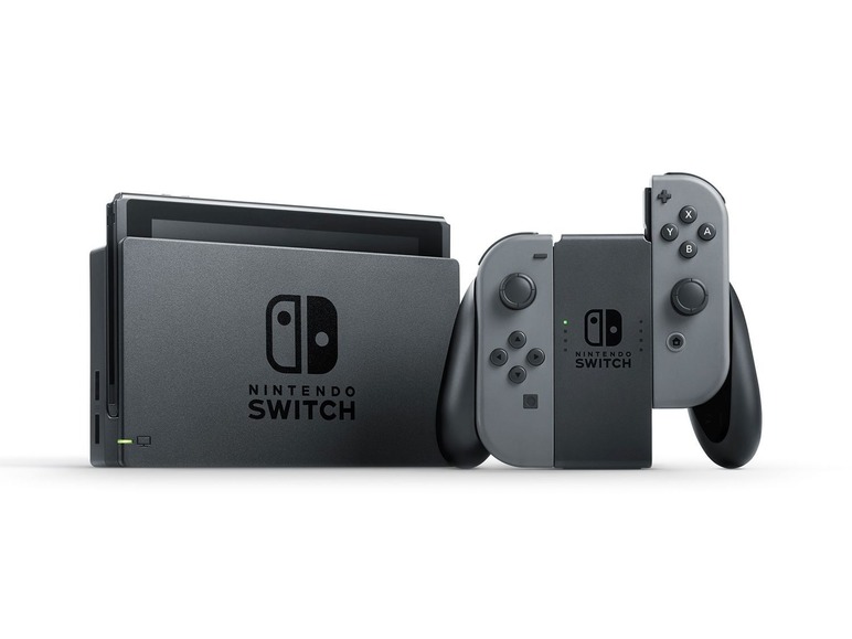 Gehe zu Vollbildansicht: Nintendo Switch Konsole Grau - Bild 4