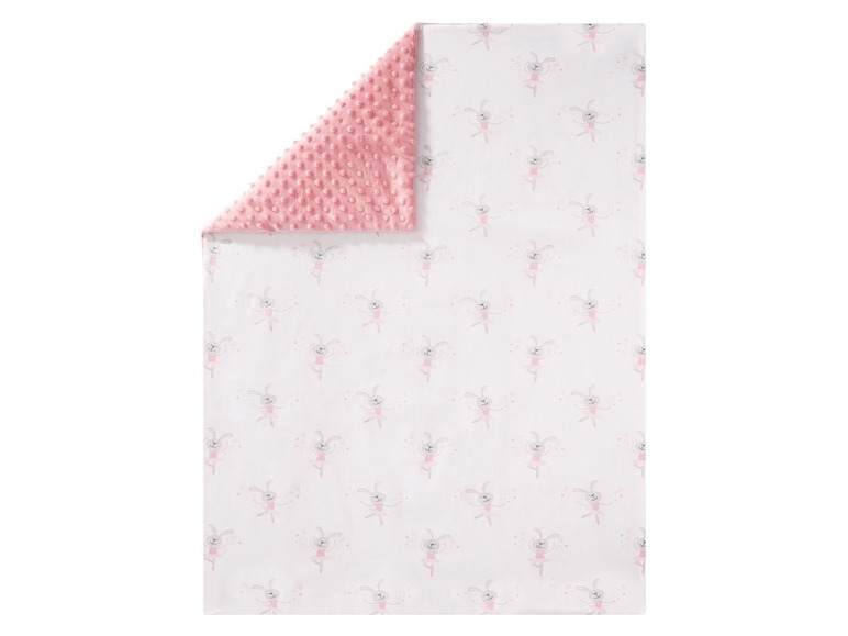 Gehe zu Vollbildansicht: LUPILU® Baby Decke, 72 x 97 cm, zum Wenden, eine Seite mit weichem Textil - Bild 4