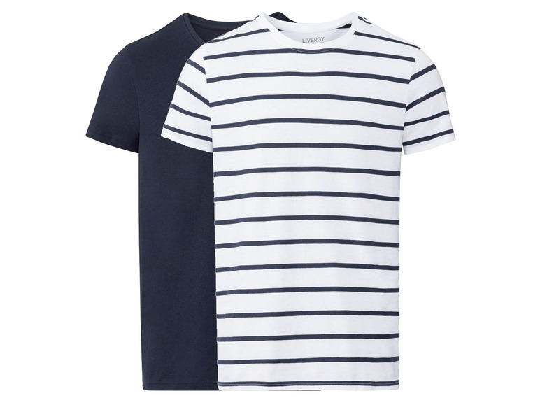 Gehe zu Vollbildansicht: LIVERGY® T-Shirts Herren, 2 Stück, aus reiner Baumwolle - Bild 7