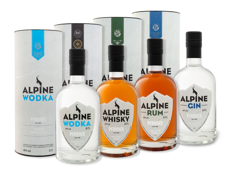 Gehe zu Vollbildansicht: Pfanner Alpine-Serie Entdeckerpaket 4 x 0,7-l-Flasche - Bild 1