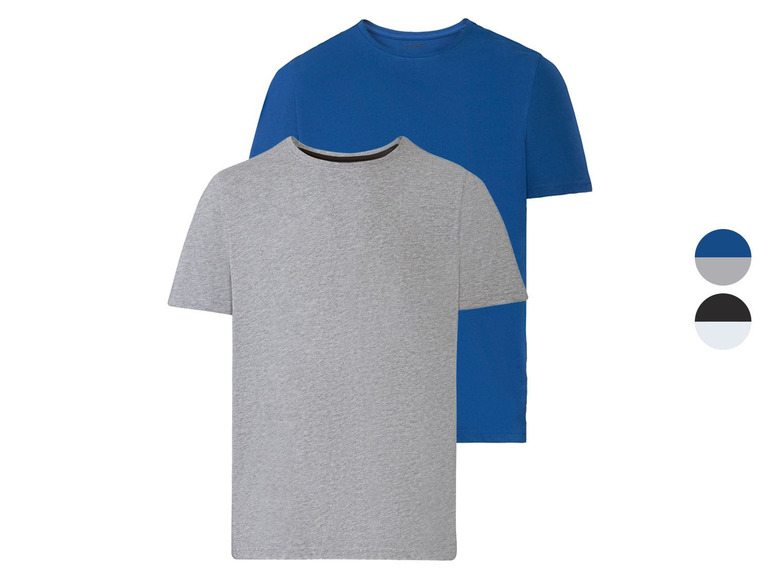 Gehe zu Vollbildansicht: LIVERGY® T-Shirts Herren, 2 Stück, mit Baumwolle - Bild 1