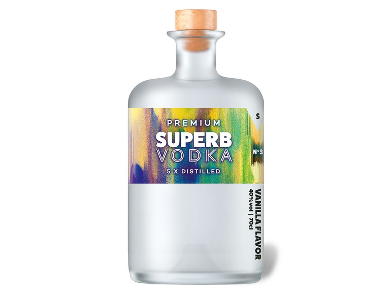 Gehe zu Vollbildansicht: Premium Superb Vodka Vanilla 40% Vol - Bild 1
