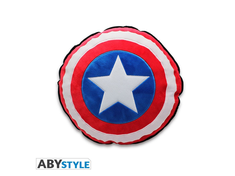 Gehe zu Vollbildansicht: Abysse Deutschland GmbH Kissen Marvel Captain America Schild - Fanartikel - Bild 1