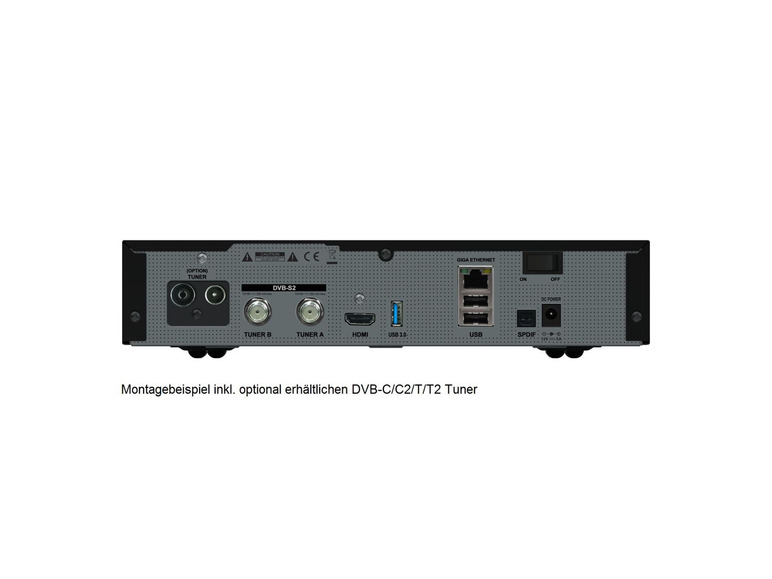 Gehe zu Vollbildansicht: GigaBlue UHD UE 4K UHD/4K Linux Receiver (PVR-Funktion, Gigabit LAN, DVB-T2, HDMI) - Bild 6