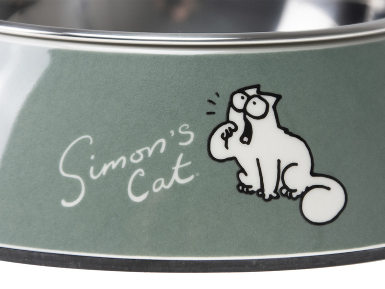 Gehe zu Vollbildansicht: Karlie Simon's Cat Katzennapf Edelstahl, rund, 14 x 14 x 4,5 cm - Bild 5