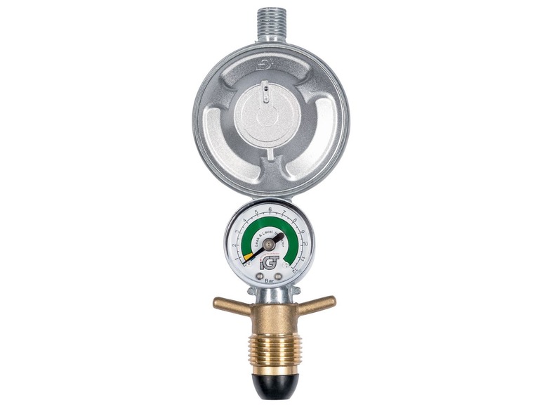 Gehe zu Vollbildansicht: CFH Gasdruckregler mit Manometer, für Propangas, mit Schlauchbruchsicherung - Bild 2