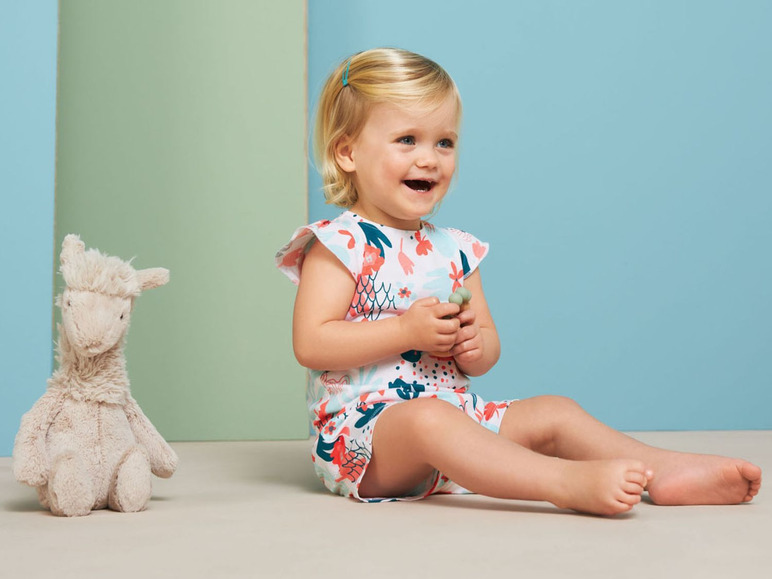 Gehe zu Vollbildansicht: LUPILU® Baby Jumpsuit Mädchen, mit Druckknöpfen - Bild 15