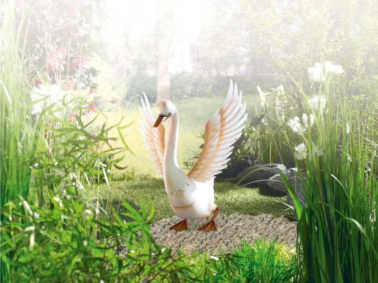 Gehe zu Vollbildansicht: MELINERA® Gartendeko Vogel, mit korrosionsbeständiger Lackierung, 2 Erdspieße - Bild 13