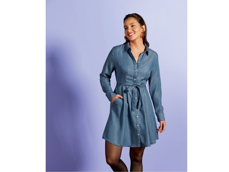 Gehe zu Vollbildansicht: ESMARA® Kleid, mit Knopfleiste, aus Viskose oder Lyocell - Bild 3