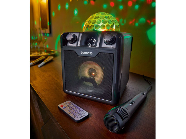 Gehe zu Vollbildansicht: Lenco Disco Lautsprecher »BTC-050«, mit Bluetooth & Mikrofon, inkl. Akku - Bild 2