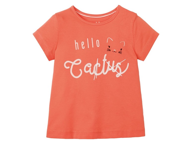 Gehe zu Vollbildansicht: LUPILU® Kleinkinder T-Shirts Mädchen, 2 Stück, aus Baumwolle - Bild 5