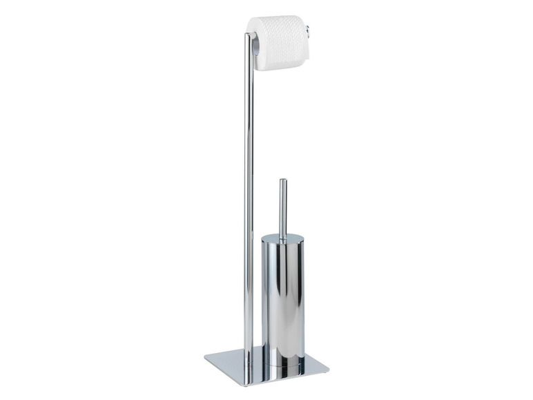 Gehe zu Vollbildansicht: Wenko Stand-WC-Garnitur »Recco«, mit Bodenplatte, aus Stahl - Bild 1