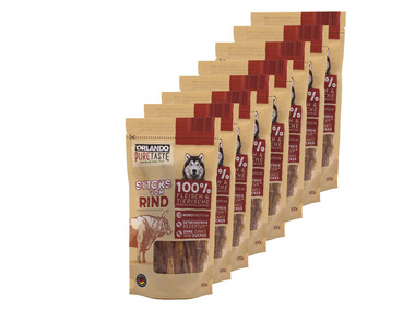 ORLANDO Pure Taste Hundesnack Premium Kopfhautsticks, 8 x 100 g