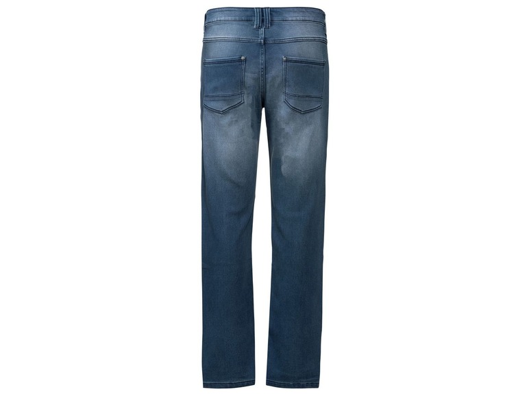 Gehe zu Vollbildansicht: LIVERGY® Sweat Denim Herren, in Jeans-Optik, 5-Pocket-Style. mit Baumwolle und Elasthan - Bild 4