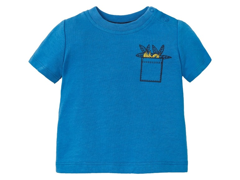 Gehe zu Vollbildansicht: LUPILU® Baby T-Shirt Jungen, 2 Stück, mit Schulterknöpfung, aus reiner Baumwolle - Bild 13