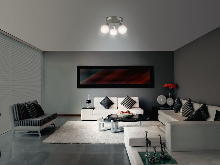 Gehe zu Vollbildansicht: Livarno Home Deckenschiene / Rondell, satiniertes Glas, LED - Bild 13