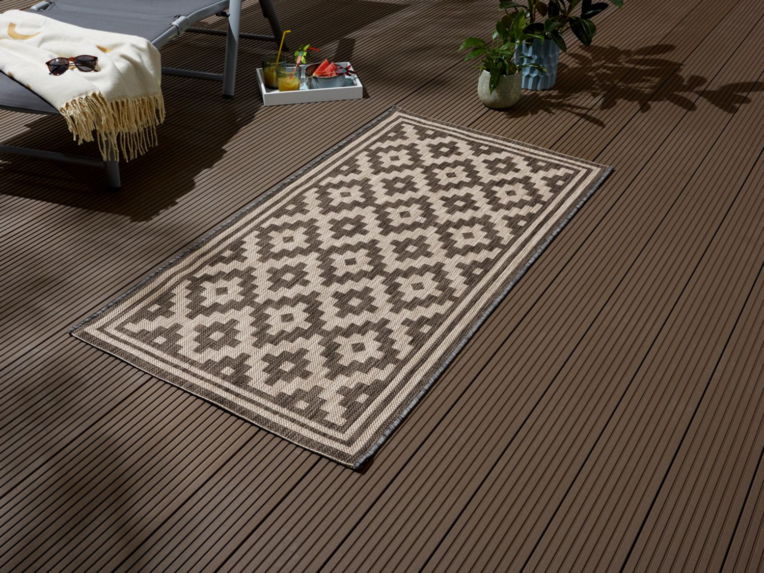 MERADISO® Outdoorteppich, 80 x 150 cm, wasserfeste Fasern Lidl.de