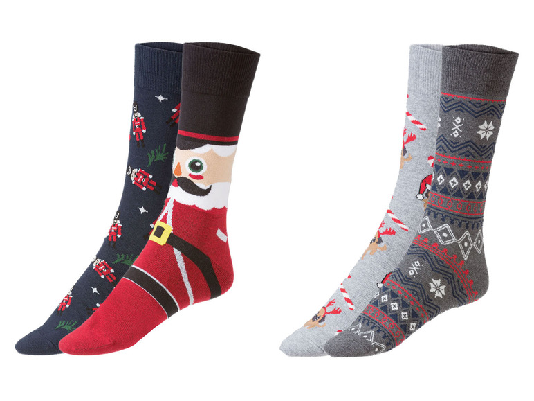 Gehe zu Vollbildansicht: LIVERGY® Herren Weihnachts-Socken - Bild 1