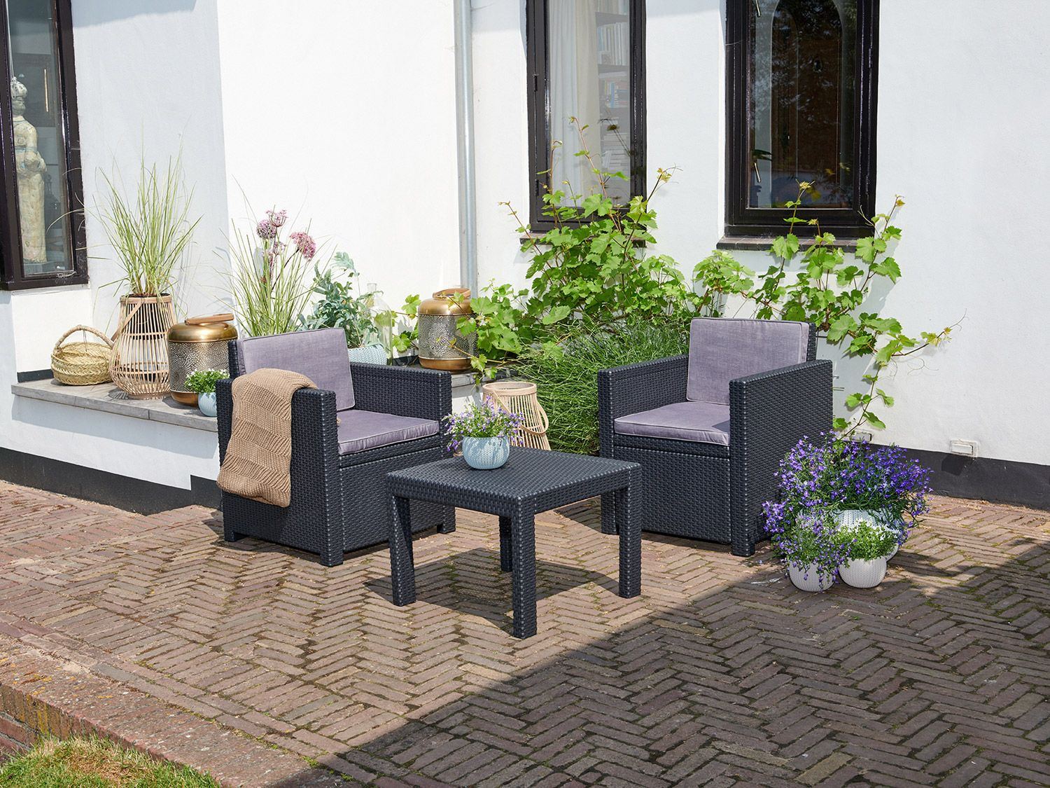 Keter Allibert Lounge Set »Victoria Premium«, 3-teilig, mit Auflagen