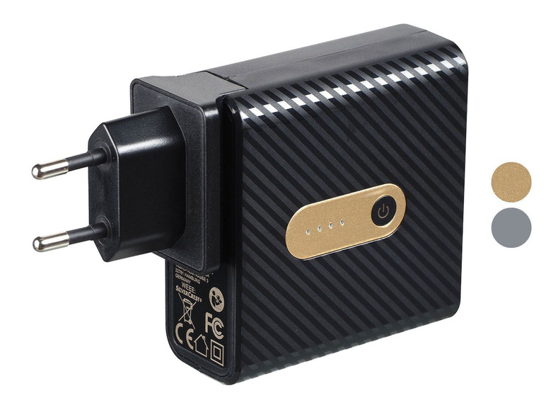 Gehe zu Vollbildansicht: SILVERCREST® USB Reiseladegerät mit integrierter Powerbank SMRP 5200 A1 - Bild 1