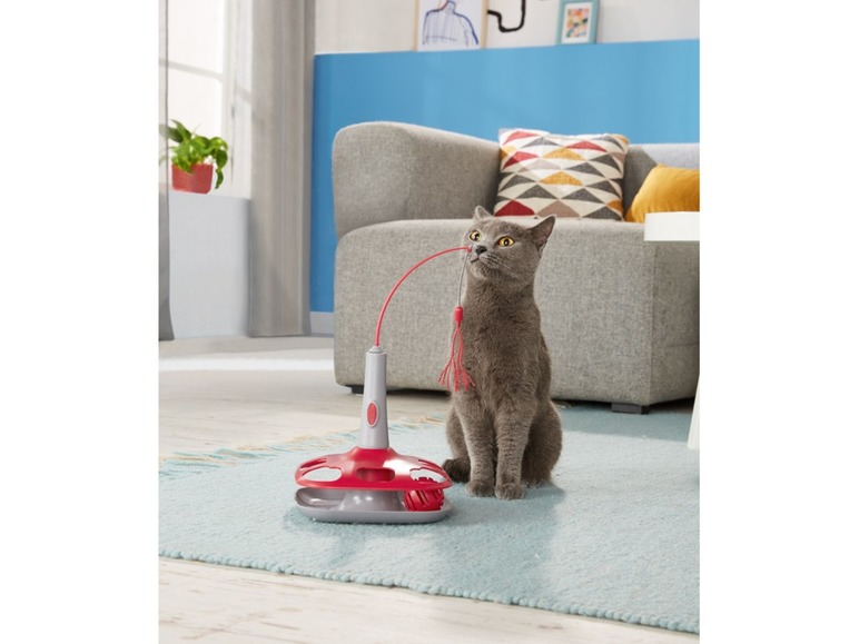 Gehe zu Vollbildansicht: ZOOFARI® Katzenspielzeug, elektrisch und interaktiv, Unterseite mit Gumminoppen - Bild 6
