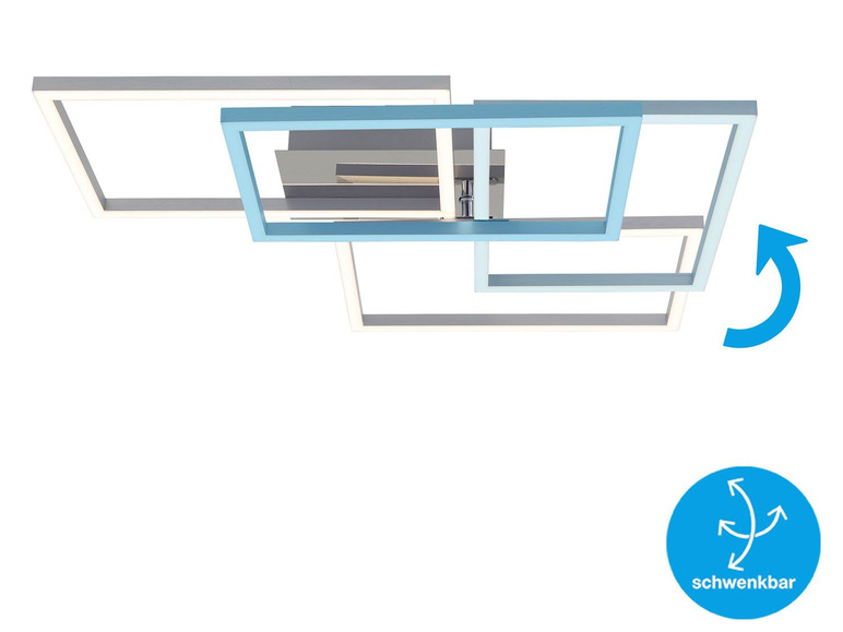 Gehe zu Vollbildansicht: Briloner CCT LED Design Deckenleuchte, Lichttemperatur + Helligkeit regulierbar - Bild 26