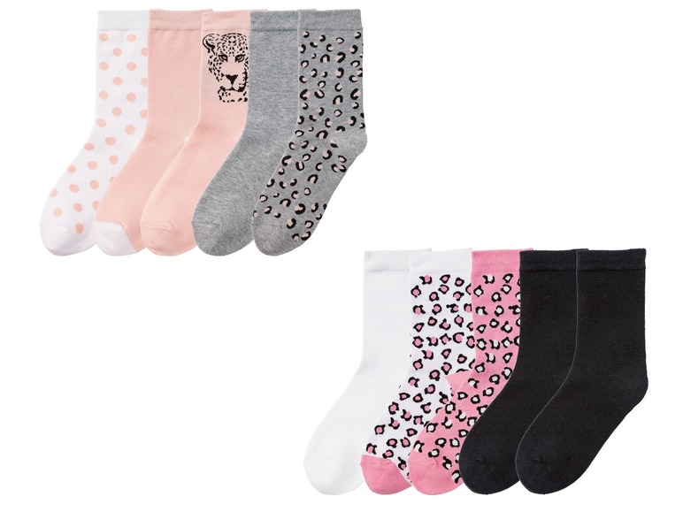 Gehe zu Vollbildansicht: PEPPERTS® Socken Mädchen, 5 Paar, mit Baumwolle und Elasthan - Bild 1
