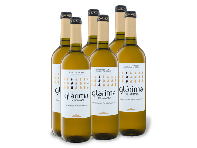 Gehe zu Vollbildansicht: 6 x 0,75-l-Flasche Weinpaket Glárima de Sommos Somontano DO, Weißwein - Bild 1