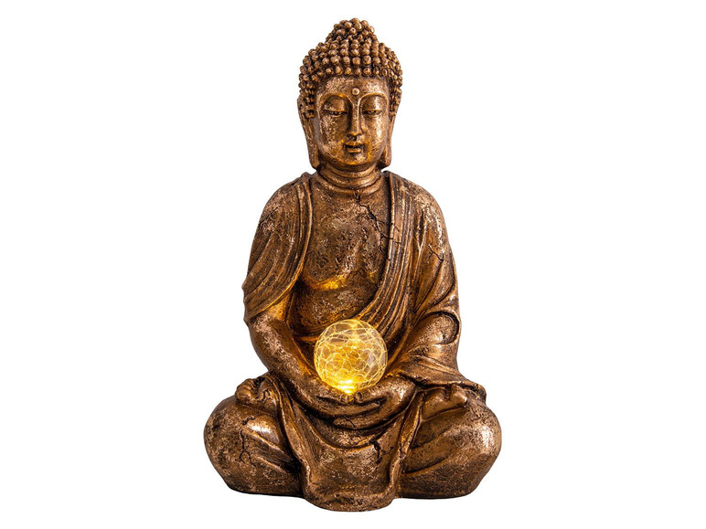 Gehe zu Vollbildansicht: näve LED-Deko-Solarleuchte Buddha - Bild 5