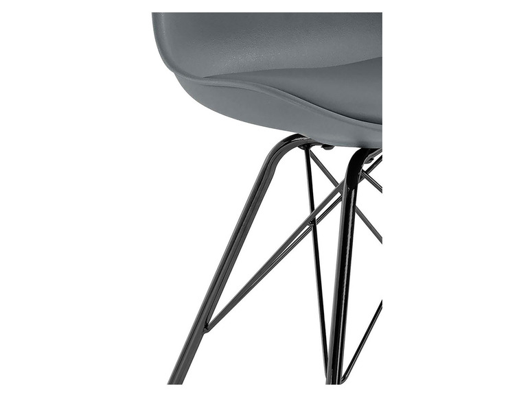 Gehe zu Vollbildansicht: byLIVING Stuhl Usha, 2 Stück, mit geschwungener Sitzschale - Bild 17